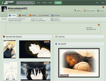 Tablet Screenshot of mizuruakatsuki02.deviantart.com