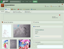 Tablet Screenshot of corazondeleon.deviantart.com