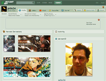 Tablet Screenshot of prlm34.deviantart.com