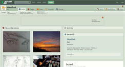Desktop Screenshot of bloodfoot.deviantart.com