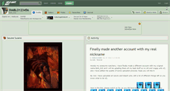 Desktop Screenshot of diablo123456.deviantart.com