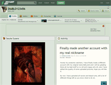Tablet Screenshot of diablo123456.deviantart.com