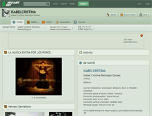 Tablet Screenshot of isabelcristina.deviantart.com