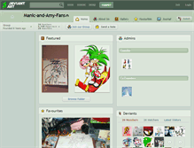 Tablet Screenshot of manic-and-amy-fans.deviantart.com