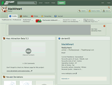 Tablet Screenshot of blackkheart.deviantart.com