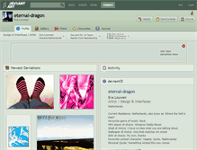 Tablet Screenshot of eternal-dragon.deviantart.com