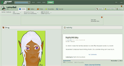 Desktop Screenshot of lemurball.deviantart.com