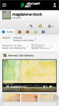 Mobile Screenshot of magdalena-stock.deviantart.com