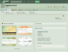 Tablet Screenshot of magdalena-stock.deviantart.com