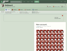 Tablet Screenshot of petitmoon5.deviantart.com