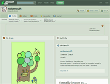 Tablet Screenshot of noisemouth.deviantart.com