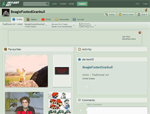 Tablet Screenshot of beaglefootedgranbull.deviantart.com