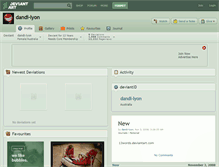 Tablet Screenshot of dandi-lyon.deviantart.com