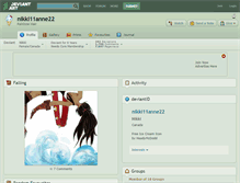 Tablet Screenshot of nikki11anne22.deviantart.com