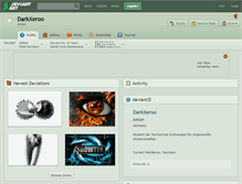 Tablet Screenshot of darkxeroo.deviantart.com