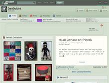 Tablet Screenshot of darkdollart.deviantart.com