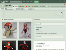 Tablet Screenshot of pomi-doll.deviantart.com