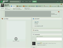 Tablet Screenshot of daz-01.deviantart.com