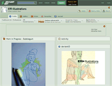 Tablet Screenshot of effi-illustrations.deviantart.com