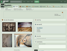 Tablet Screenshot of facebitch.deviantart.com