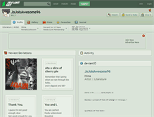 Tablet Screenshot of jojoisawesome96.deviantart.com