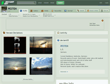 Tablet Screenshot of pesten.deviantart.com