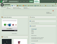 Tablet Screenshot of moonoopl.deviantart.com