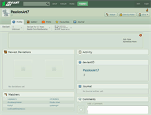 Tablet Screenshot of passionart7.deviantart.com