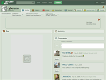 Tablet Screenshot of cyberemo.deviantart.com