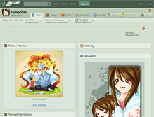 Tablet Screenshot of famechan.deviantart.com