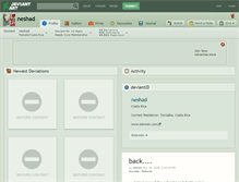 Tablet Screenshot of neshad.deviantart.com