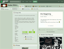 Tablet Screenshot of gustav-klimt.deviantart.com