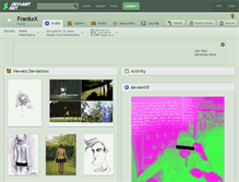 Tablet Screenshot of frankxx.deviantart.com