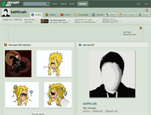 Tablet Screenshot of katniccals.deviantart.com