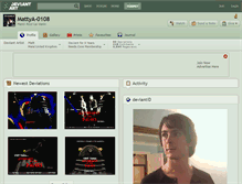 Tablet Screenshot of mattya-0108.deviantart.com