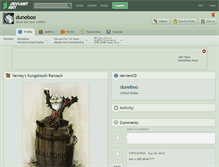 Tablet Screenshot of duneboo.deviantart.com