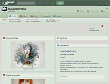 Tablet Screenshot of maudedufresne.deviantart.com