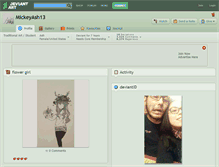 Tablet Screenshot of mickeyash13.deviantart.com