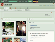 Tablet Screenshot of lospuertorros.deviantart.com