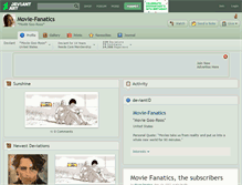Tablet Screenshot of movie-fanatics.deviantart.com