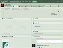 Tablet Screenshot of boho-chic.deviantart.com