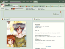 Tablet Screenshot of kitao2010.deviantart.com