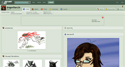 Desktop Screenshot of dragonflare36.deviantart.com