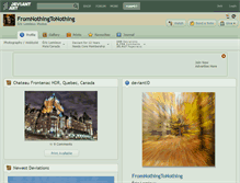 Tablet Screenshot of fromnothingtonothing.deviantart.com