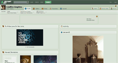 Desktop Screenshot of coldfire-graphics.deviantart.com