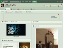 Tablet Screenshot of coldfire-graphics.deviantart.com