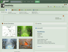 Tablet Screenshot of kazekimizu.deviantart.com