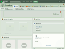 Tablet Screenshot of demaduro.deviantart.com