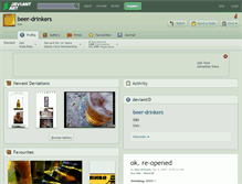 Tablet Screenshot of beer-drinkers.deviantart.com