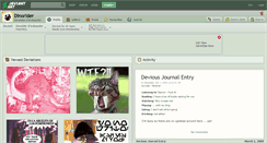 Desktop Screenshot of dinorider.deviantart.com